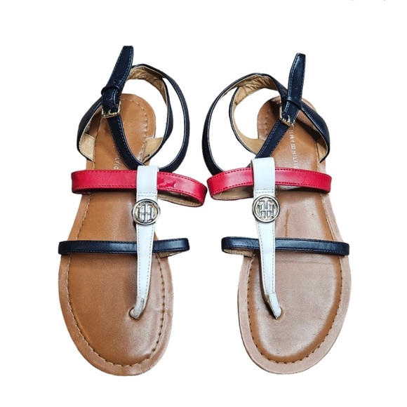 Tommy Hilfiger, red white and blue sandals, new with tag - Picture 2 of 2
